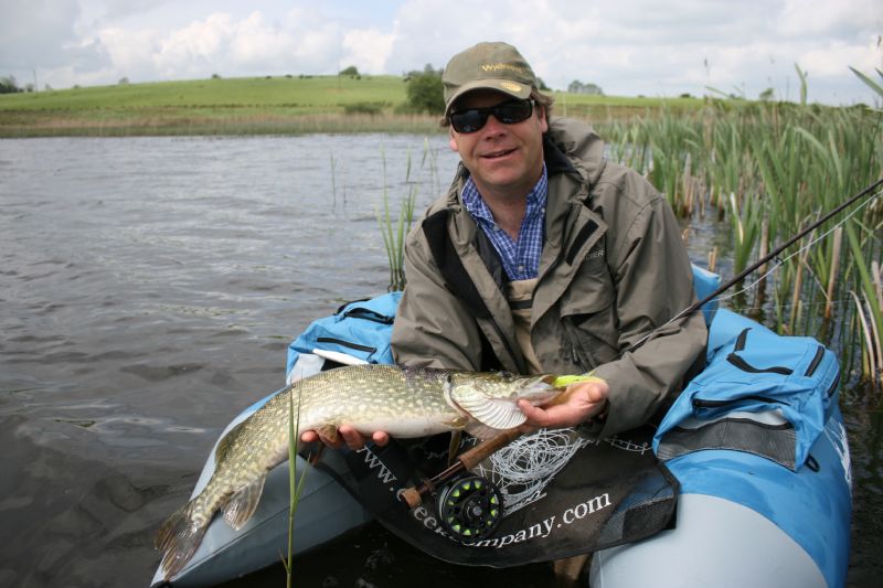 float tubing for pike, pike on the fly, irish pike, terrys travels
