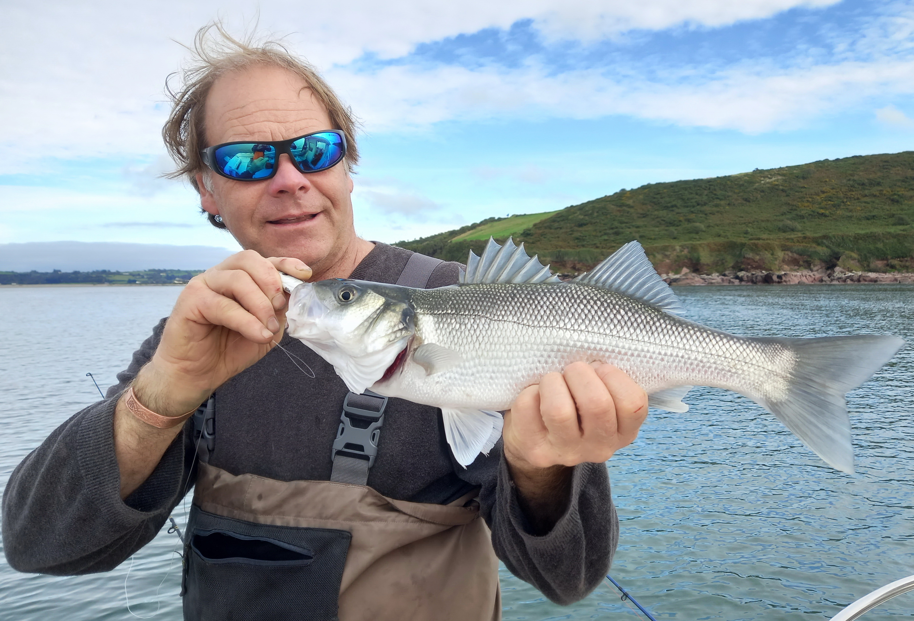 Youghal Harbour Bass Fishing Pollock fishing Terry's Travels